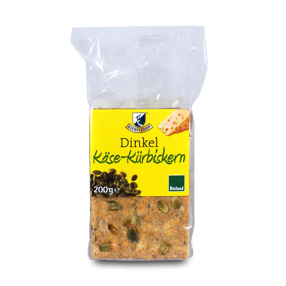 Dinkel Käse-Kürbiskern Knäckebrot Bioland 200 g, 3,29 €