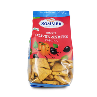 Dinkel Oliven-Snacks Paprika Bio  150 g